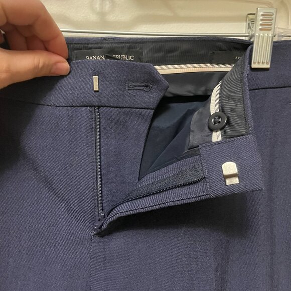 Banana Republic Navy Blue Trouser Pant Women's Size 6 - Picture 6 of 8